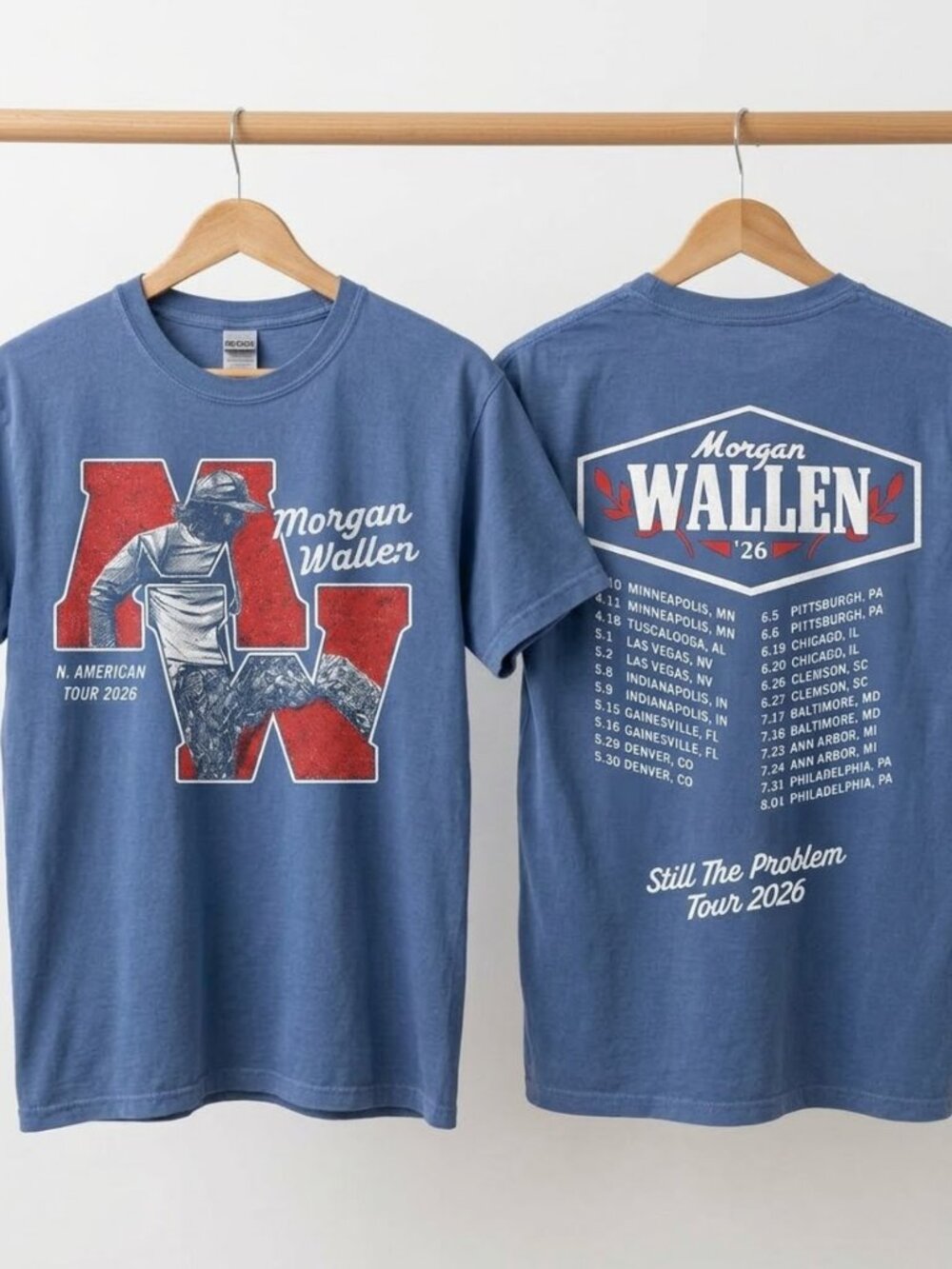 Morgan Wallen Still The Problem Tour 2026 Country T-Shirt Comfort Colors Reprint